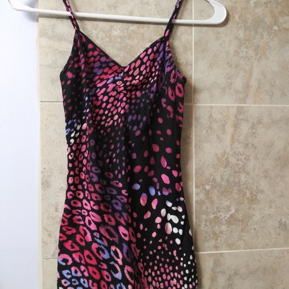 No Boundaries Tops - Leopard tiger print purple pink xs tank top
